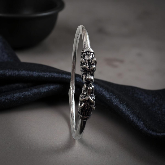 Divine Tatva Brass Silver Kada