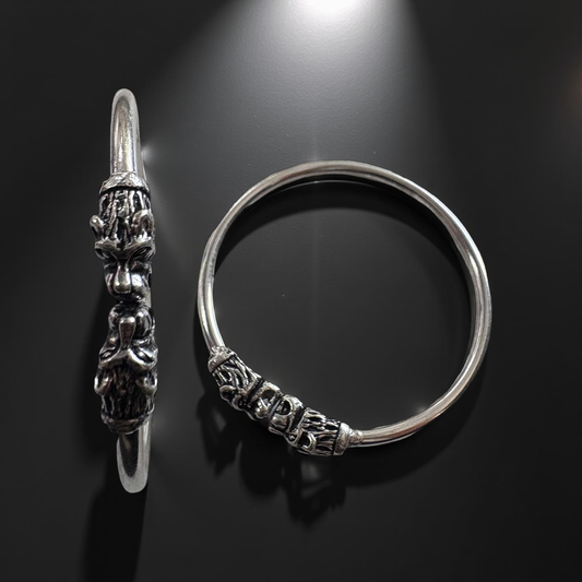 Divine Tatva Brass Silver Kada