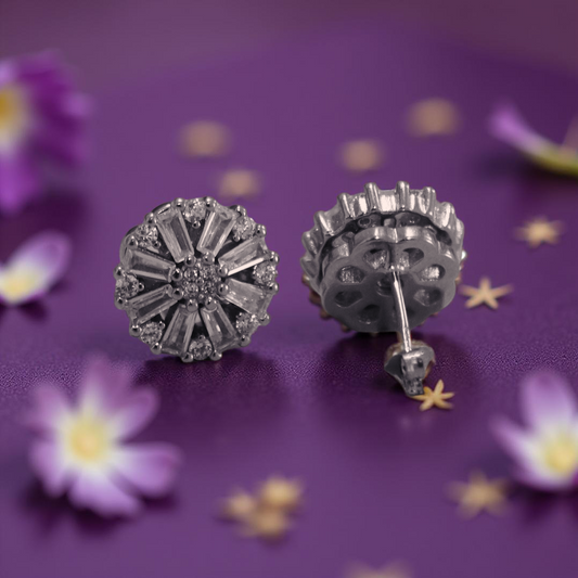The Attina Silver Stud Earrings