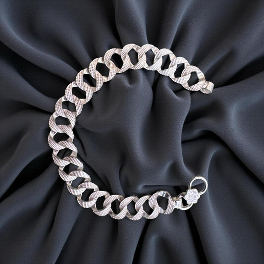CZ-Pattern Bracelet For Men