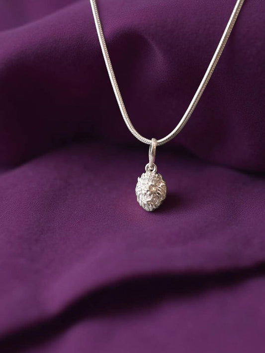 Minimal Royal Roaring Lion Pendant For Men