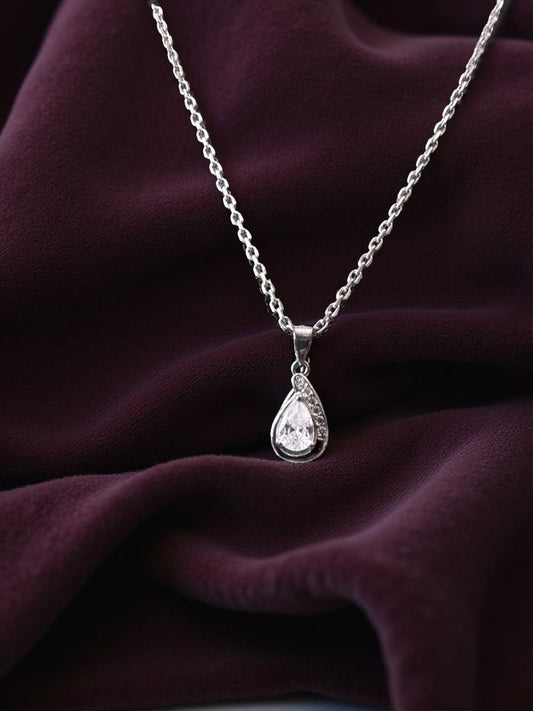 Dew White Diamond Pendant For Women