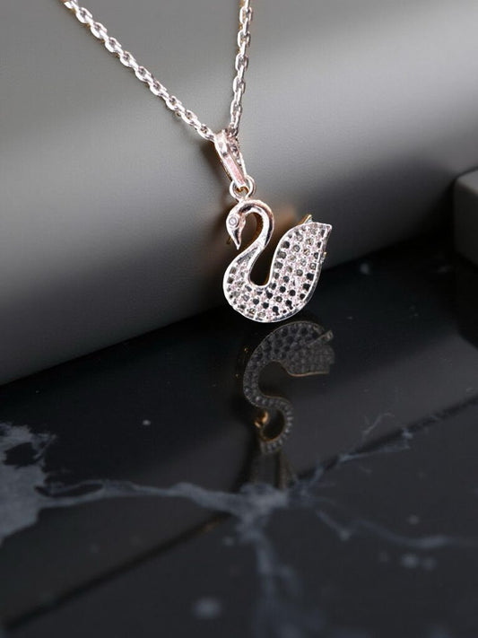 Pleasant Minimilastic Swan Pendant For Women