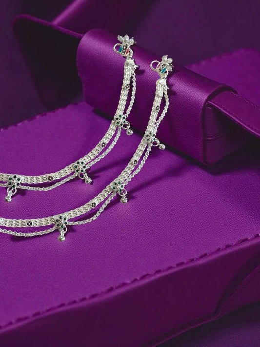 Double Chain Ankelet(Payal) With Charm For Women