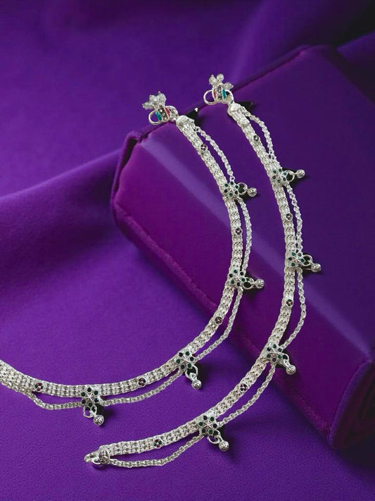 Double Chain Ankelet(Payal) With Charm For Women