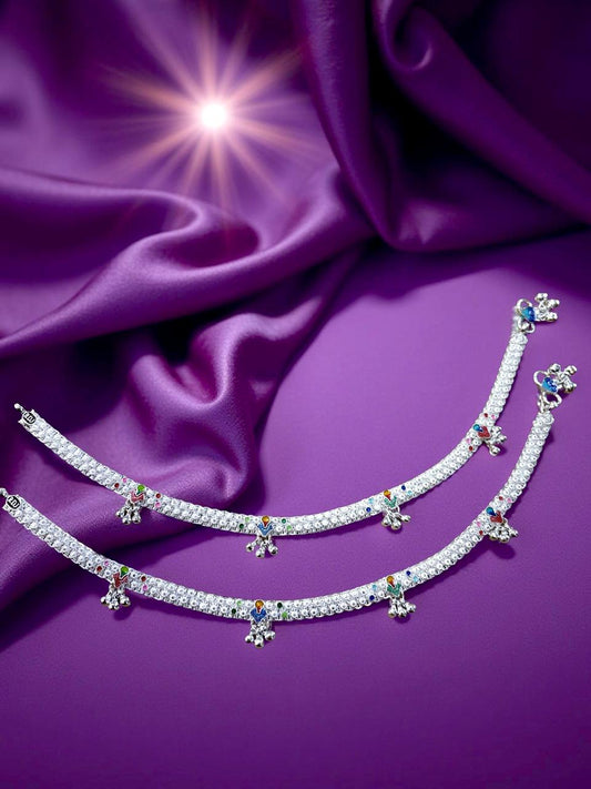 Solid Broad Ankelet(Payal) For Women