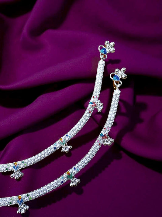 Solid Broad Ankelet(Payal) For Women