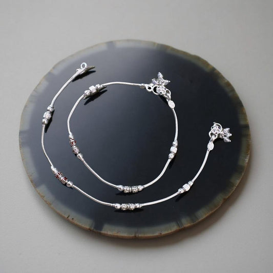 Round Colour Rope Ankelet(Payal) For Women