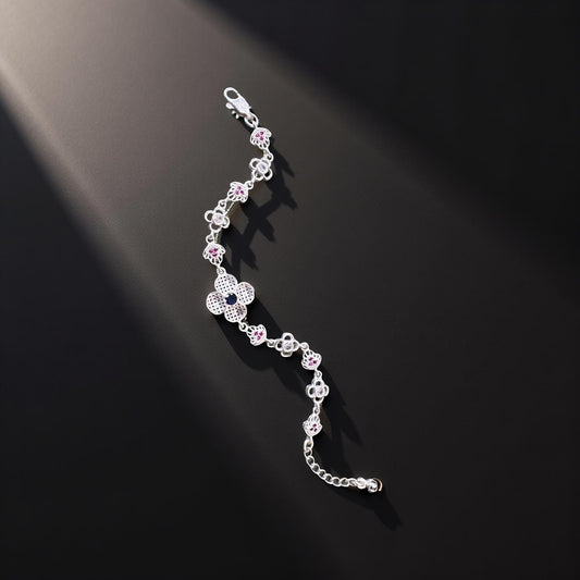 Pleasant Floral Encraft Bracelet For Women