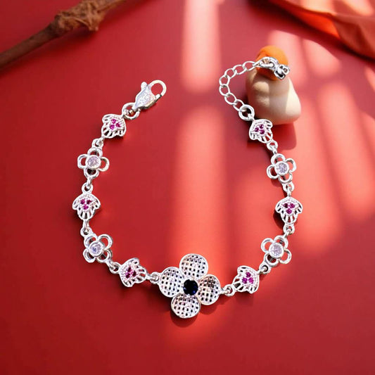 Pleasant Floral Encraft Bracelet For Women