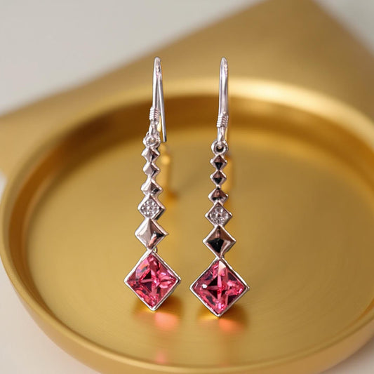 Zircon Pink Earhoop