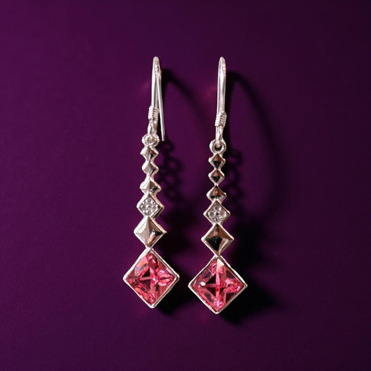 Zircon Pink Earhoop