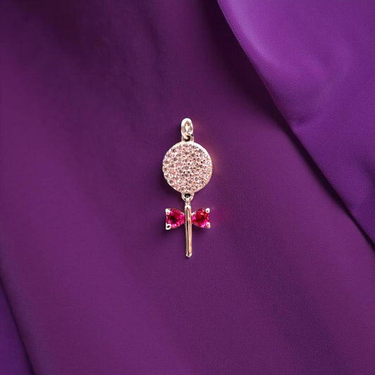 Charm Ruby Flower Necklace For Women