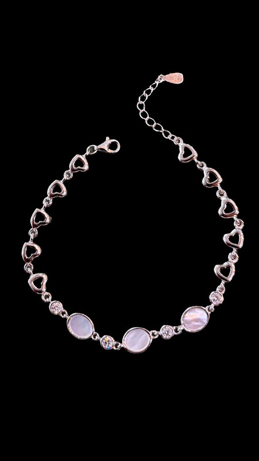 Charm Heart Diamond Bracelet For Women