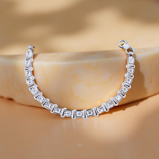 Connect Knoted Silver Bracelet For Men
