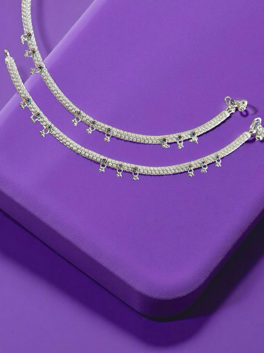 Minimilastic Solid Broad Ankelet(Payal) For Women