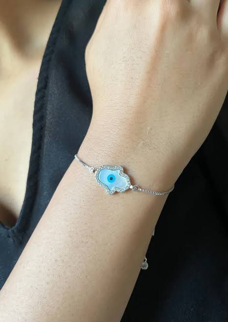 Hamsa Evil Eye Charm Bracelet