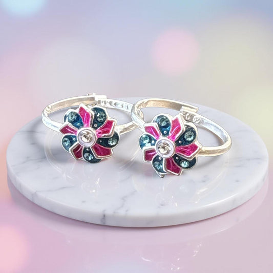 Floral Toe Ring