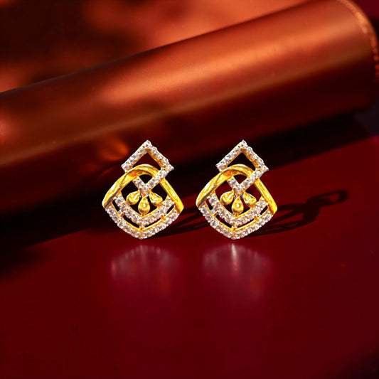 Dignity Diamond Gold Earrings