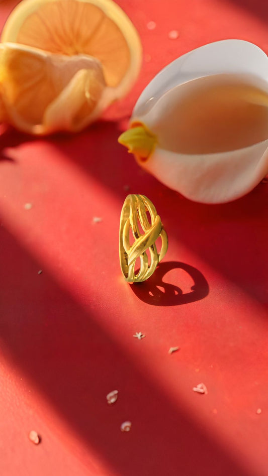Elegant Croissant Ladies Ring