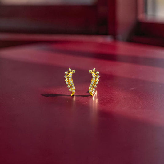 14KT Gold Spark Vine Earcuff's