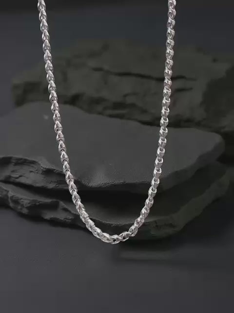 92.5 Hollow Choco Chain For Men